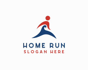 Marathon Runner Athlete  logo design