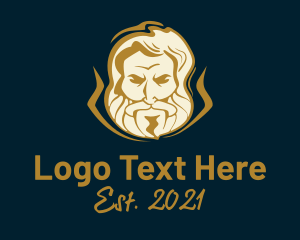God - Greek God Mascot logo design