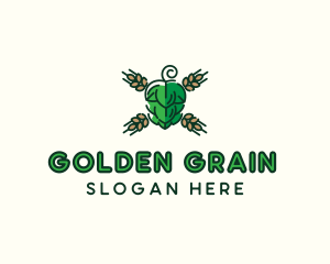 Grain - Barley Hops Brew logo design