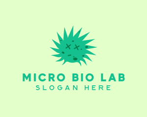 Microbiologist - Microbe Covid Virus logo design