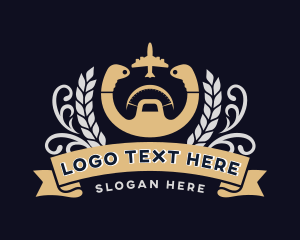 Zorro - Airplane Steering Wheel logo design