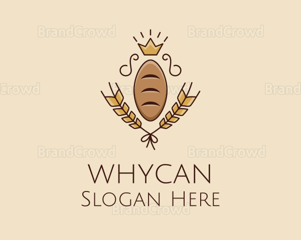 Bread Loaf Baker King Logo