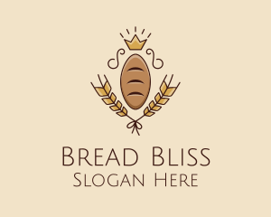 Baguette - Bread Loaf Baker King logo design