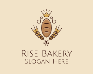 Sourdough - Bread Loaf Baker King logo design