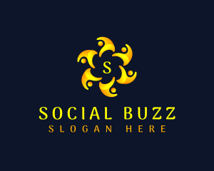 People Social Group logo design