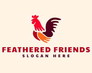 Poultry - Chicken Rooster Poultry logo design