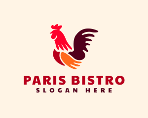 Chicken Rooster Poultry logo design