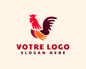 Cockfight - Chicken Rooster Poultry logo design