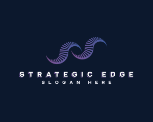 Digital Wave Stripe Logo