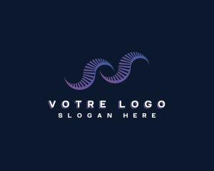 Laboratroy - Digital Wave Stripe logo design