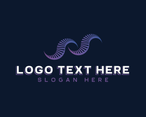 Firm - Digital Wave Stripe logo design