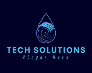 Droplet Cleaning Broom  Logo