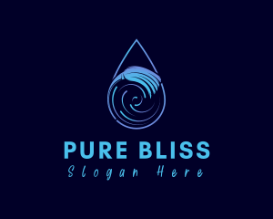 Droplet Cleaning Broom  logo design