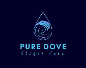 Droplet Cleaning Broom  logo design