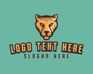 Leopard - Feline Lioness Gaming logo design