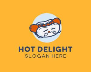 Hot Dog Sandwich Snack logo design