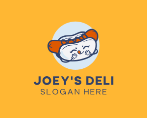 Hot Dog Sandwich Snack logo design