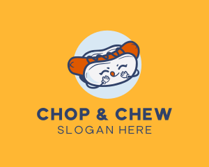 Fast Food - Hot Dog Sandwich Snack logo design