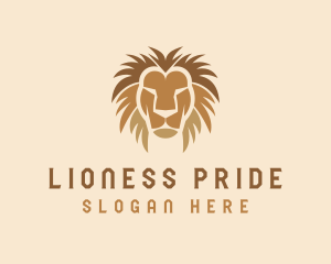 Wild Lion Head logo design