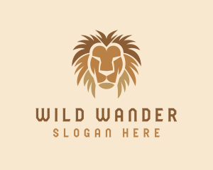 Wild Lion Head logo design