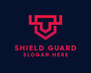 Defense - Geometric Shield Defense logo design