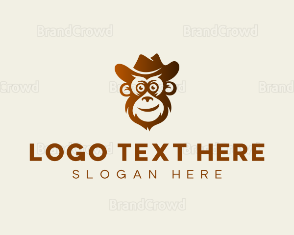 Cowboy Hat Monkey Logo