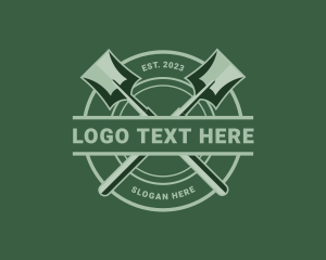 Land - Shovel Eco Farming logo design
