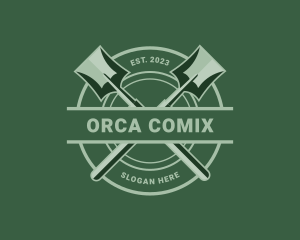 Orchardist - Shovel Eco Farming logo design