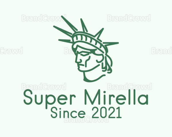 Statue of Liberty Head Logo