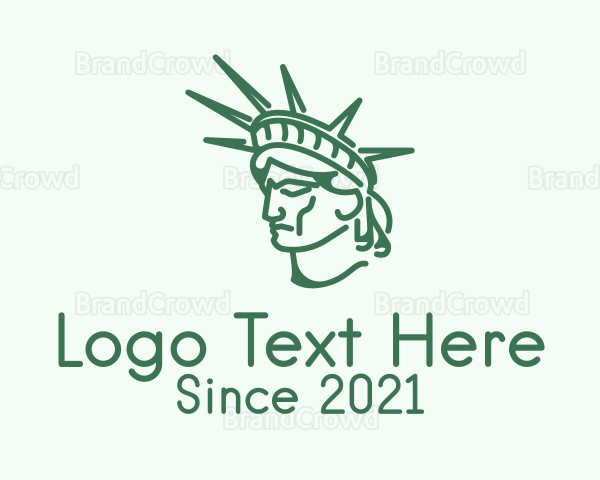 Statue of Liberty Head Logo