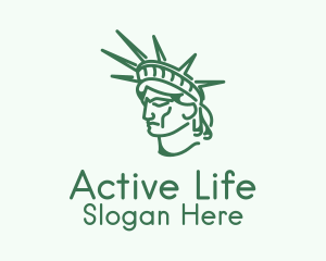 Statue of Liberty Head  Logo