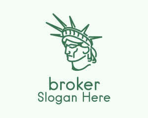 Statue of Liberty Head  Logo