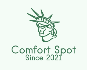 Statue of Liberty Head  logo design