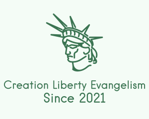 Statue of Liberty Head  logo design