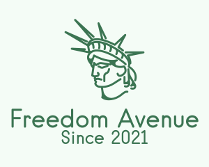 Liberty - Statue of Liberty Head logo design