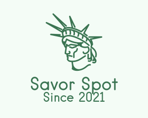 Statue of Liberty Head  logo design