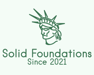 Tourist Attraction - Statue of Liberty Head logo design