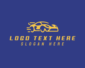 Sports Car - Auto Racecar Detailing logo design