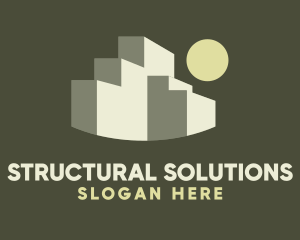 Structural - Daytime Office Building logo design