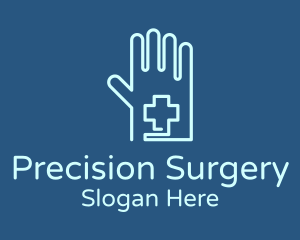 Surgery Medical Glove  logo design