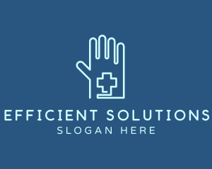 Surgery Medical Glove  logo design