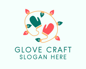 Gloves - Christmas Lights Gloves logo design