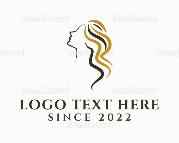 Woman Hairdressing Salon Logo