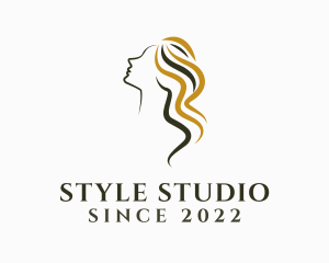 Woman Hairdressing Salon logo design