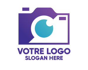 Device - Blue Minimalist Camera logo design