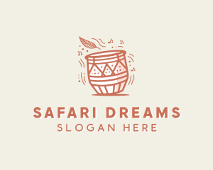 African - Djembe African Drums logo design