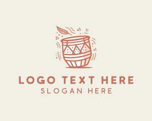 Music Festival - Djembe African Drums logo design