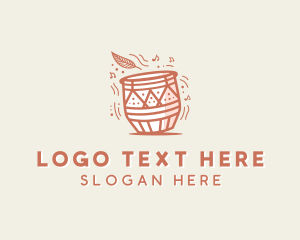 Band - Djembe African Drums logo design