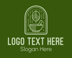 Herbal Mortar and Pestle Logo