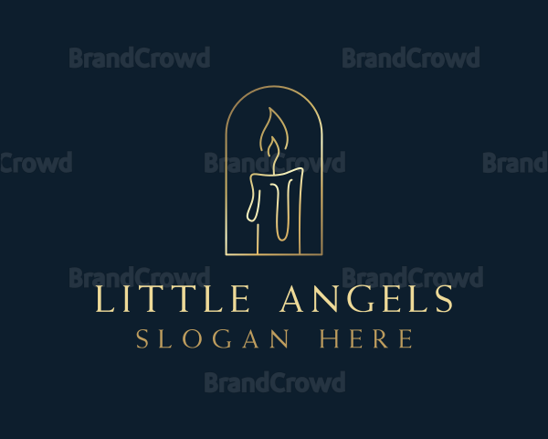 Candle Light Flame Logo